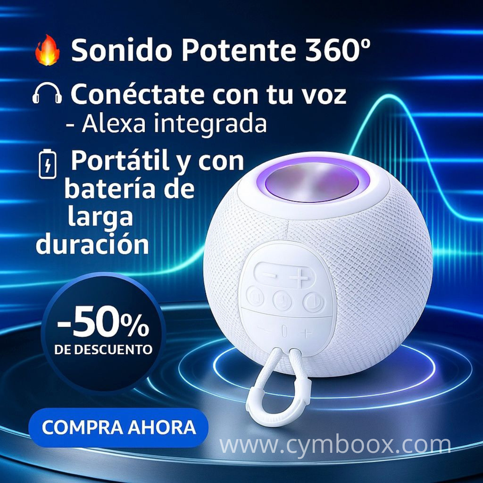 PARLANTE INTELIGENTE COMPATIBLE CON APP "AMAZON ALEXA" - VERSIÓN 2025