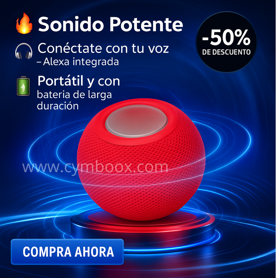 PARLANTE INTELIGENTE COMPATIBLE CON APP "AMAZON ALEXA" - VERSIÓN 2025