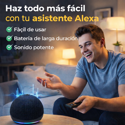 PARLANTE INTELIGENTE COMPATIBLE CON APP "AMAZON ALEXA" - VERSIÓN 2026